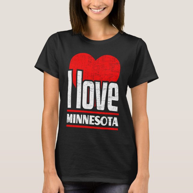 I Love Minnesota Best Home State  I Heart Minnesot T-Shirt (Vorderseite)