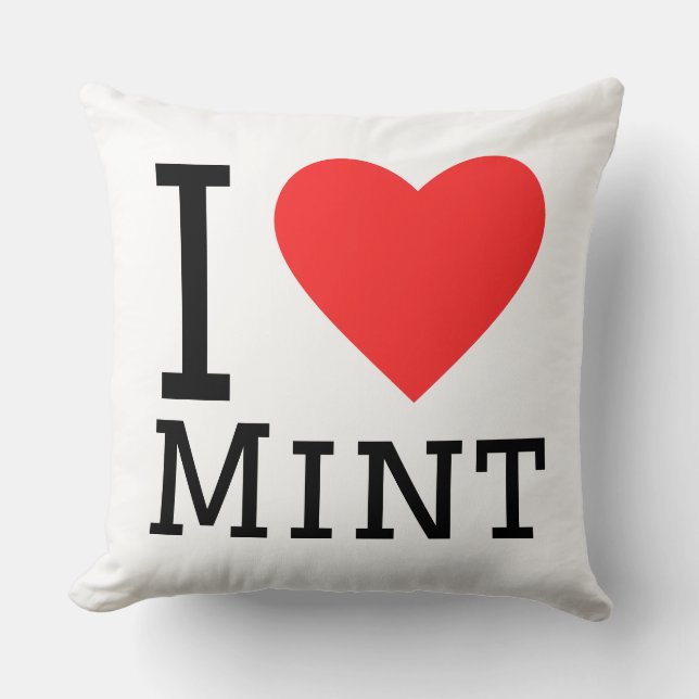 I love mint kissen (Vorderseite)