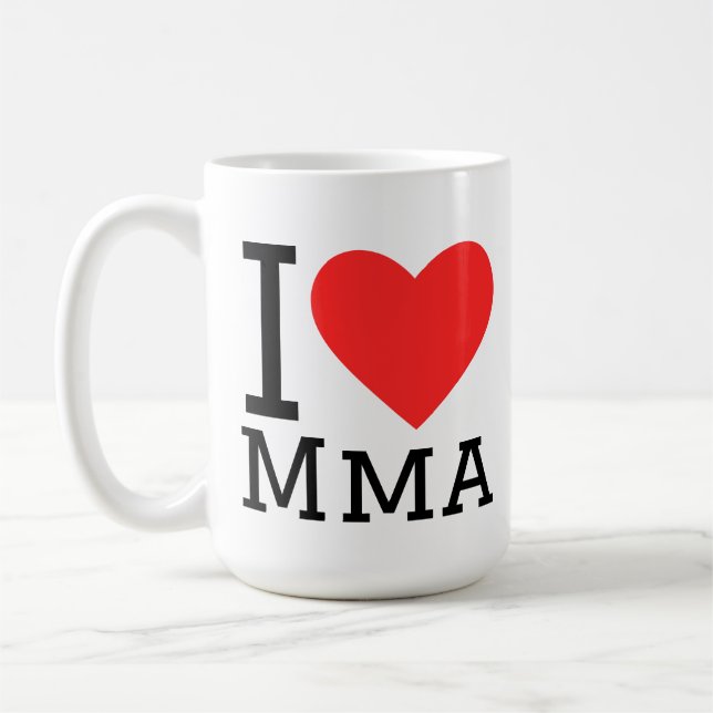 I love mma kaffeetasse (Links)