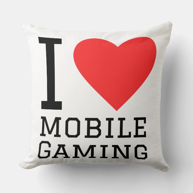 I love mobile gaming kissen (Vorderseite)
