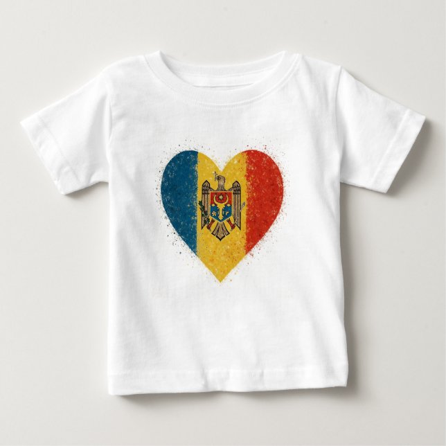 I love Moldova – Iubesc Moldova  Baby T-shirt (Vorderseite)