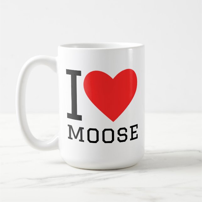 I love moose kaffeetasse (Links)