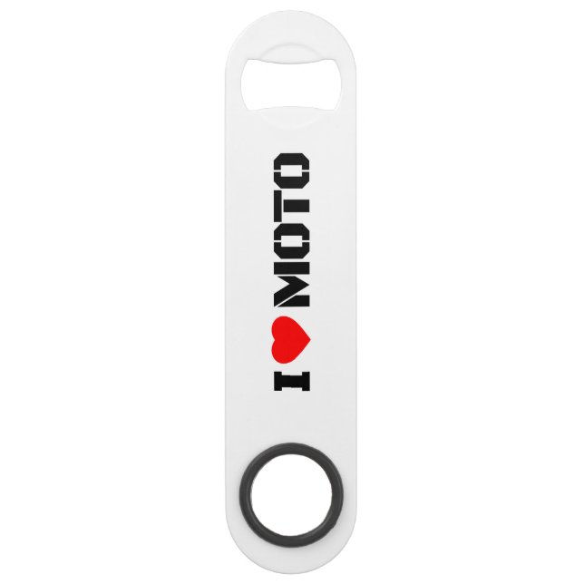I Love Moto Bottle Opener Speed Flaschenöffner (Vorderseite)