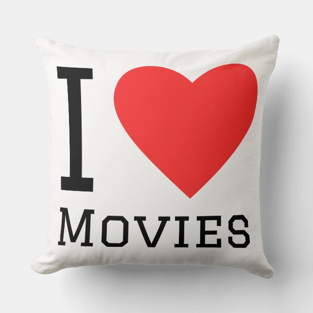 I love movies kissen (Vorderseite)