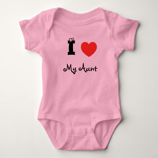 I love my aunt romper. baby strampler (Vorderseite)
