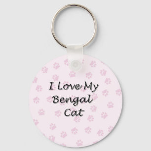 I Love My Bengal Cat Schlüsselanhänger