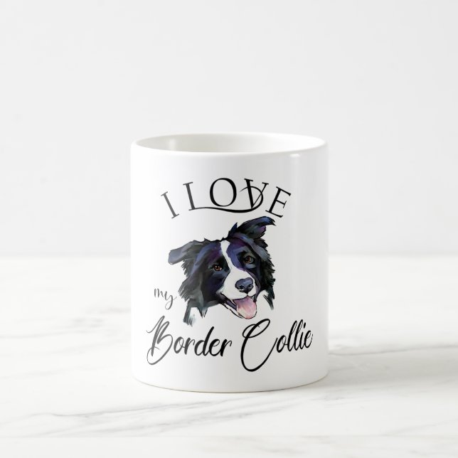 I Love My Border Collie Kaffeetasse (Mittel)