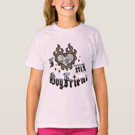 I Love My Boyfriend - Cheetah - DingusDesign T-Shirt