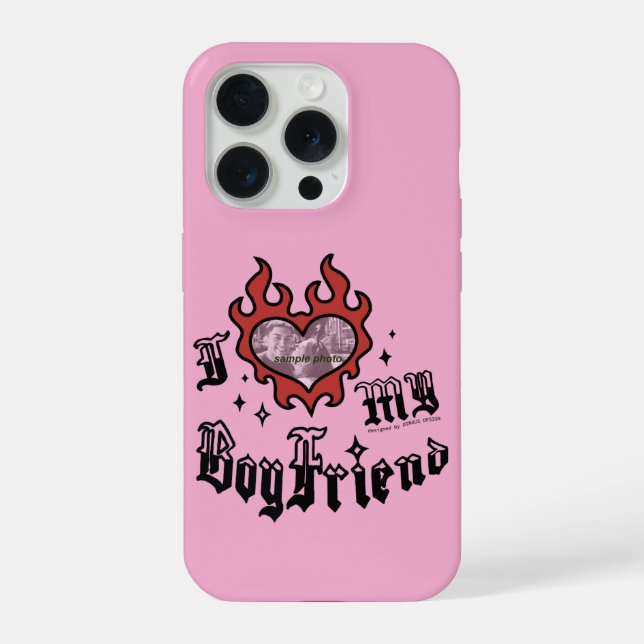 I Love My Boyfriend - Red - DingusDesign  iPhone Hülle (Rückseite)