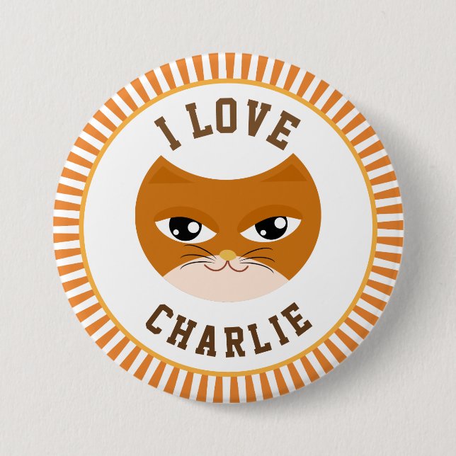 I love my cat button (Vorderseite)