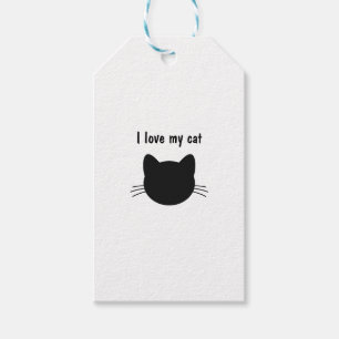 I love my cat geschenkanhänger