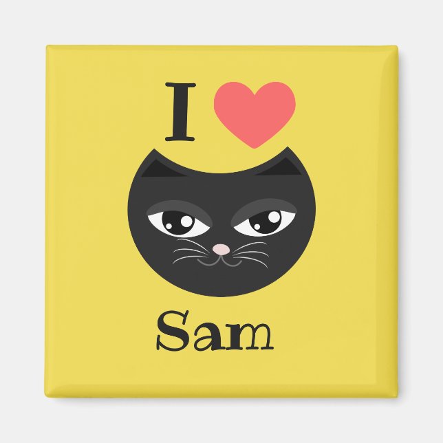 I love my cat magnet (Vorne)
