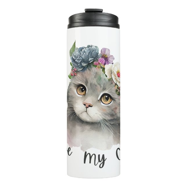 I love my cats  thermosbecher (Vorderseite)