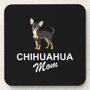 I Love My Chihuahua Lover Ohrtidea Chiwawa Mom Getränkeuntersetzer