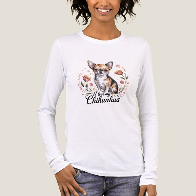 I love my chihuahua  Tri-Blend shirt (Vorderseite)