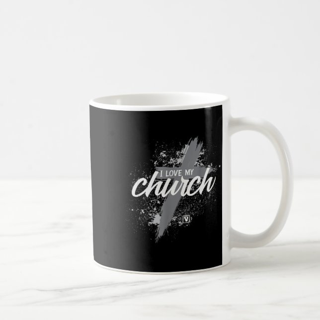 I Love My Church - Midland New Life Vineyard, Mi  Kaffeetasse (Rechts)