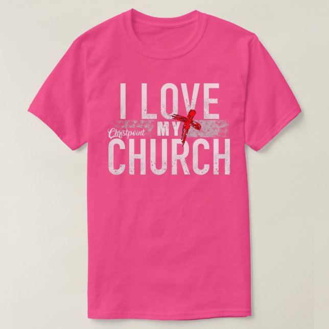 I Love My Church T-Shirt (Design vorne)
