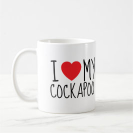 I Love My Cockapoo – Cute Dog Lover Mug Brown Kaffeetasse