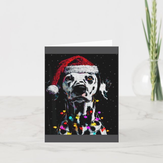 I Love My Dalmatian I Love Christmas  Karte (Vorderseite)