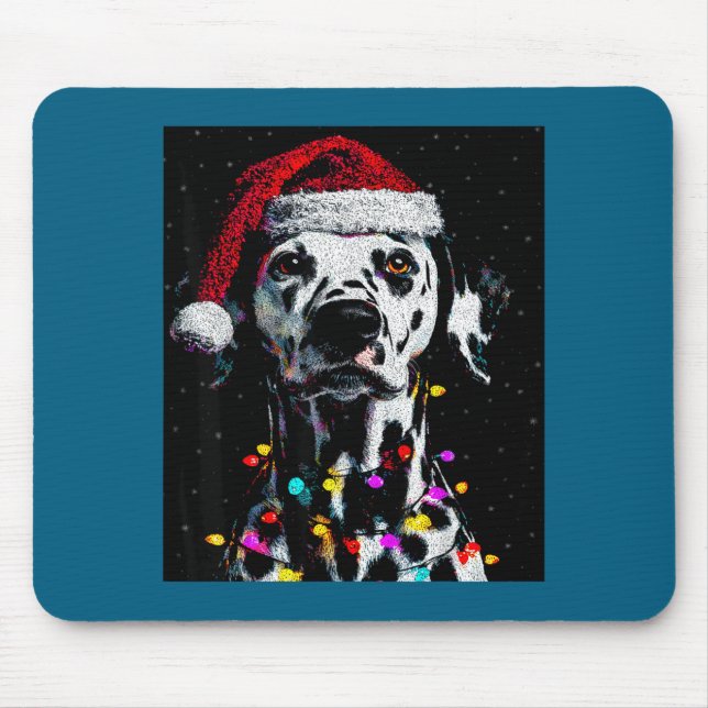 I Love My Dalmatian I Love Christmas  Mousepad (Vorne)