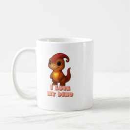 I Love My Dino Becher Kammli mit Herz Kaffeetasse