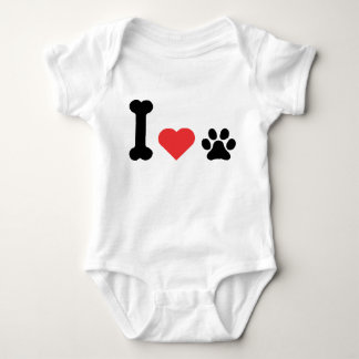 I Love My Dog Lover Baby Bodysuit Pet Parent Gift Strampler