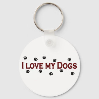 I Love My Dogs Schlüsselanhänger