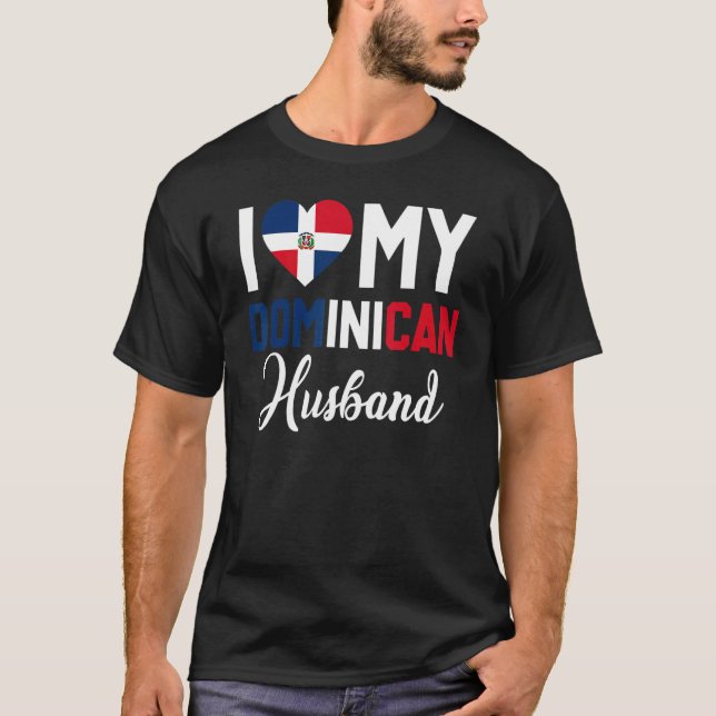 I Love My Dominican Husband Canada Flag  Married C T-Shirt (Vorderseite)