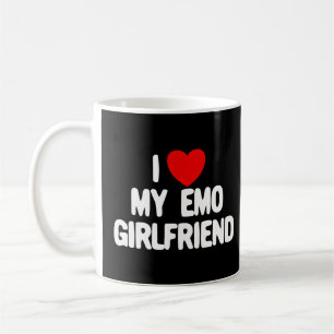 i Love My Emo Girlfriend Red Heart Emo Girlfriend Kaffeetasse