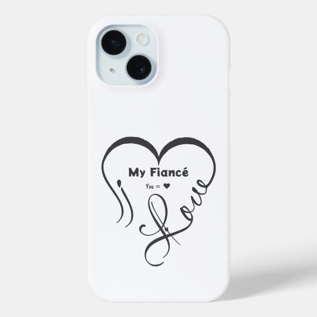 I Love My Fiancé • You = ♥ 🫳🏻💍 Case-Mate iPhone Hülle (Rückseite)