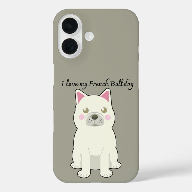 I Love my French Bulldog Case-Mate iPhone Hülle (Rückseite)
