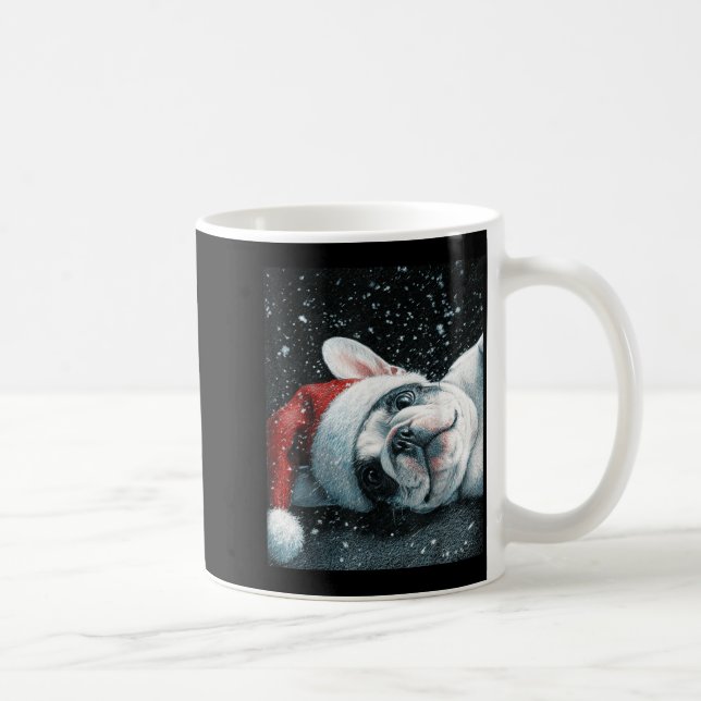 I Love My French Bulldog Christmas Cute  Kaffeetasse (Rechts)