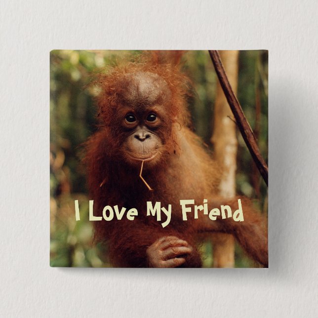I Love My Friend Button (Vorderseite)