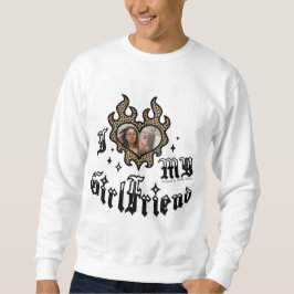 I Love My Girlfriend - Cheetah - DingusDesign Sweatshirt