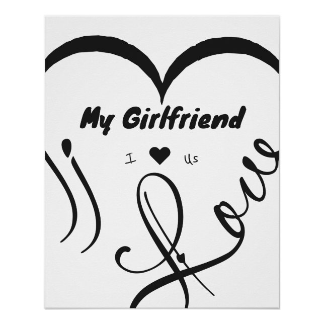 I Love My Girlfriend - I ♥ Us Poster (Vorderseite)