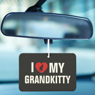 I Love My Grandkitty Cat Lover Grandparent car Autolufterfrischer
