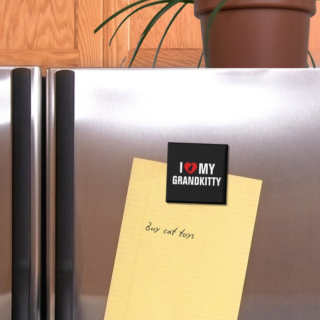 I Love My Grandkitty Cat Lover Magnet (Von Creator hochgeladen)