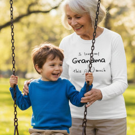 I Love my Grandma Typography Named Graphic Tri-Blend Shirt