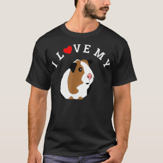 I Love My Guinea Pig Animal Lover  T-Shirt