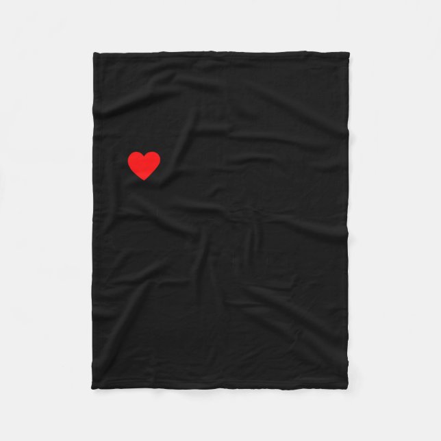 I Love My Hot Black Wife  Fleecedecke (Vorderseite)