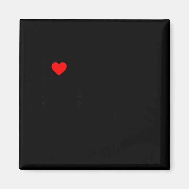 I Love My Hot Black Wife  Magnet (Vorne)