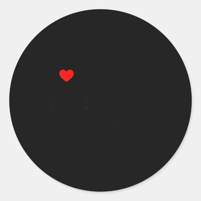 I Love My Hot Black Wife  Runder Aufkleber (Vorderseite)