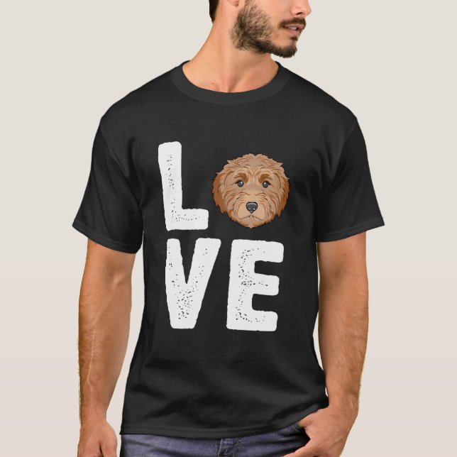 I Love My Labradoodle T-Shirt (Vorderseite)