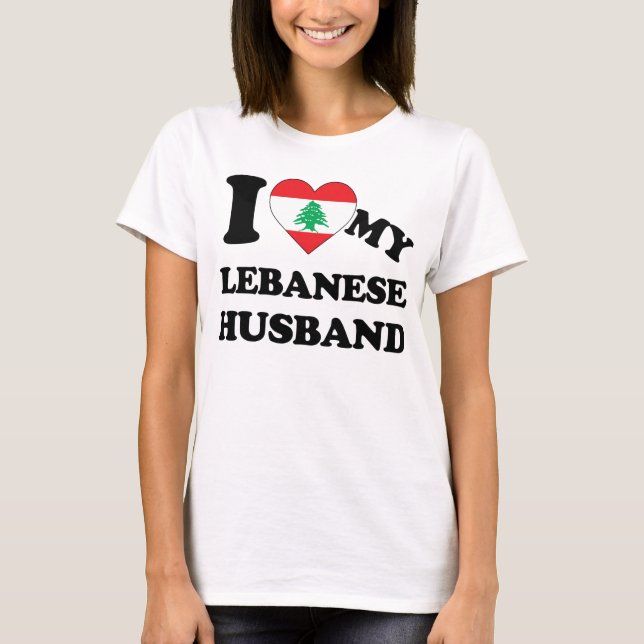 I love my Lebanese Husband T-Shirt (Vorderseite)
