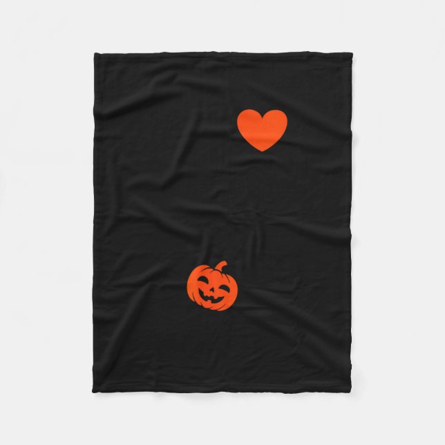 I Love My Little Pumpkin Halloween Pregnancy Revea Fleecedecke (Vorderseite)