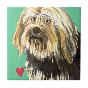 I Love my Lowchen Fliese