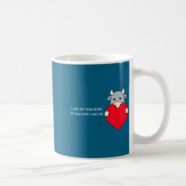 I Love My New Heart Loves Me Heart Health Awarenes Kaffeetasse (Rechts)