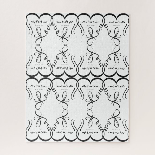 I love my partner • You are my home Puzzle (Vertikal)