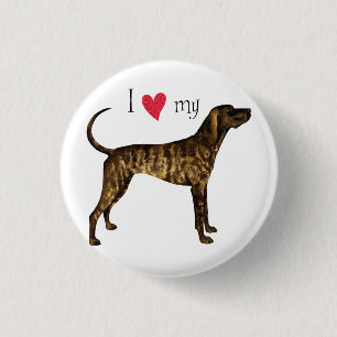 I Love my Plott Hound Button