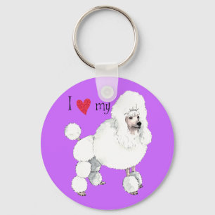 I Love my Poodle Schlüsselanhänger
